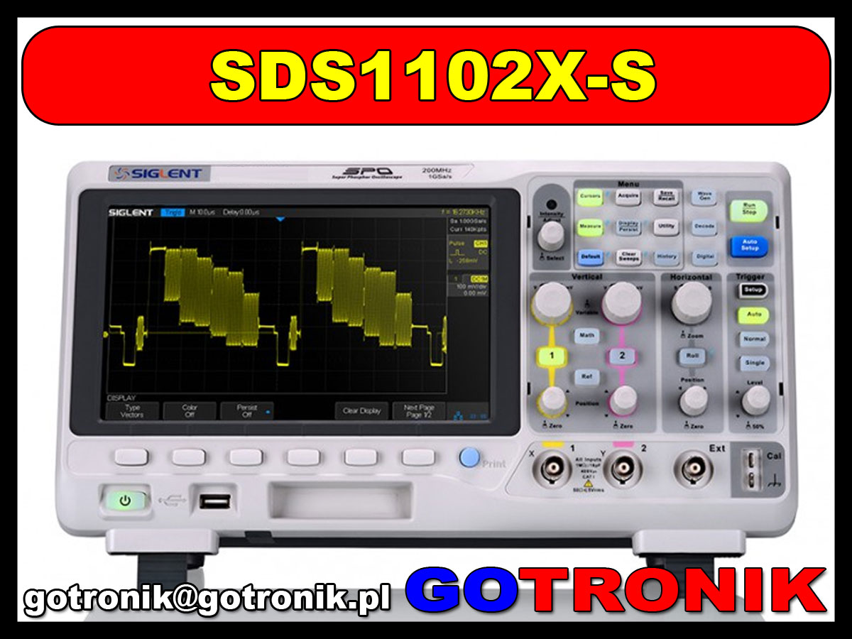 SDS1102X-S oscyloskop cyfrowy Siglent SPO