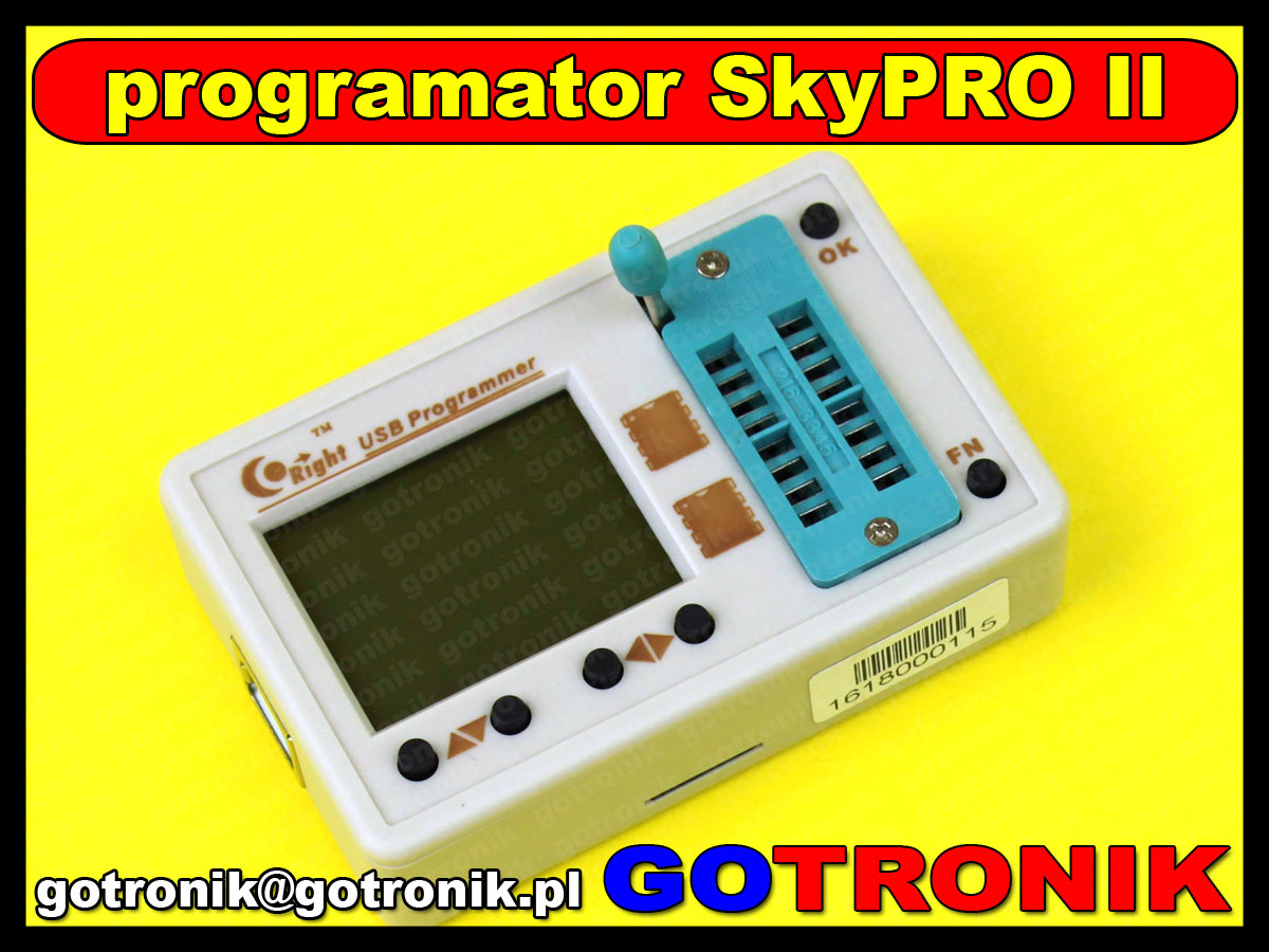 skyproii skypro2 programator pamięci szeregowych bios i2c spi microwire dip8 so8