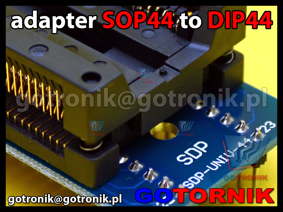 SOP44 to DIP44 adapter uniwersalny do programatorów pamięci 29F200, 29F400, 29F800