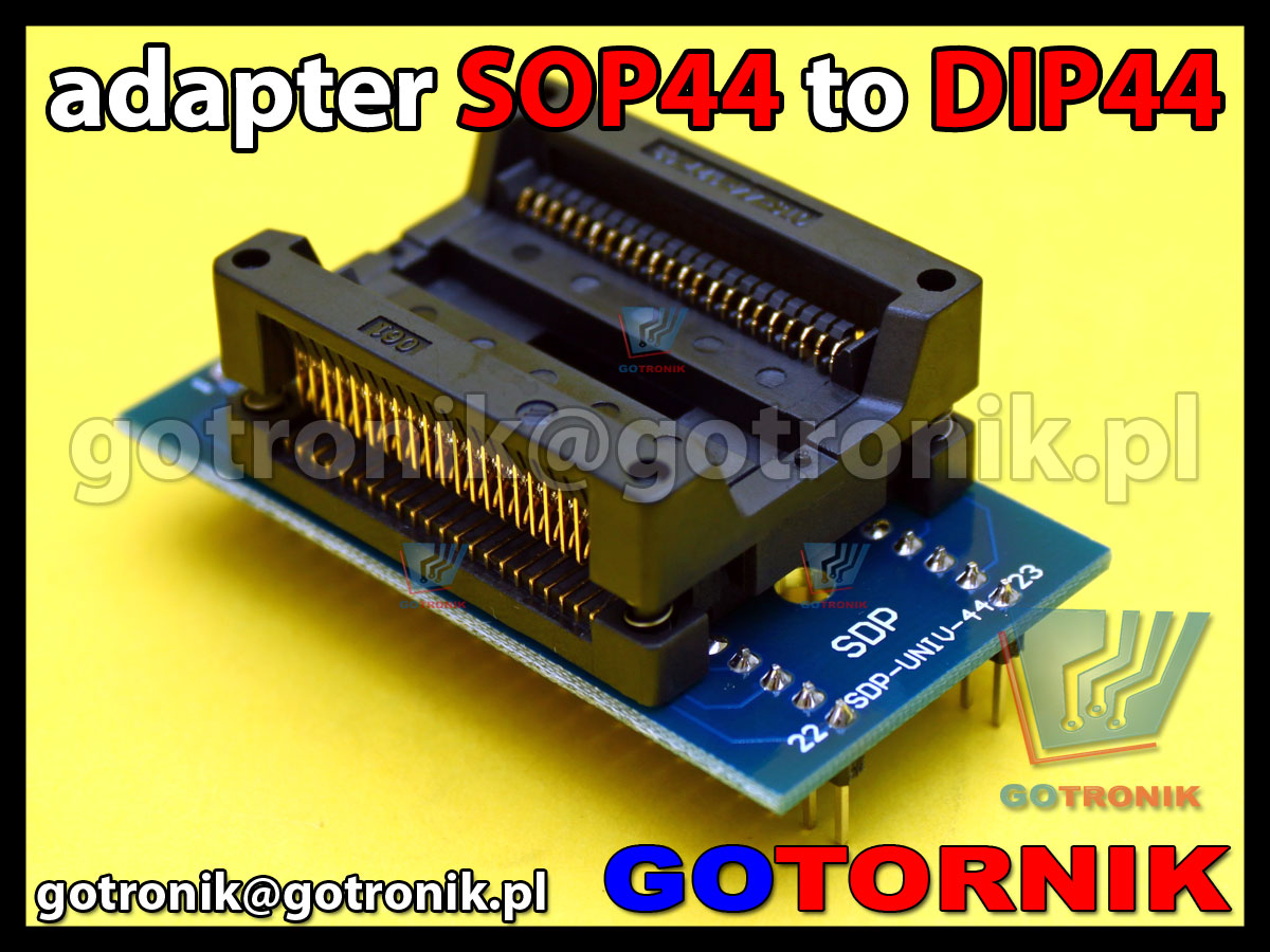 SOP44 to DIP44 adapter uniwersalny do programatorów pamięci 29F200, 29F400, 29F800