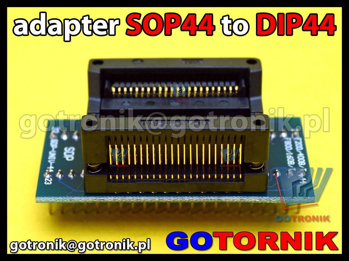 SOP44 to DIP44 adapter uniwersalny do programatorów pamięci 29F200, 29F400, 29F800