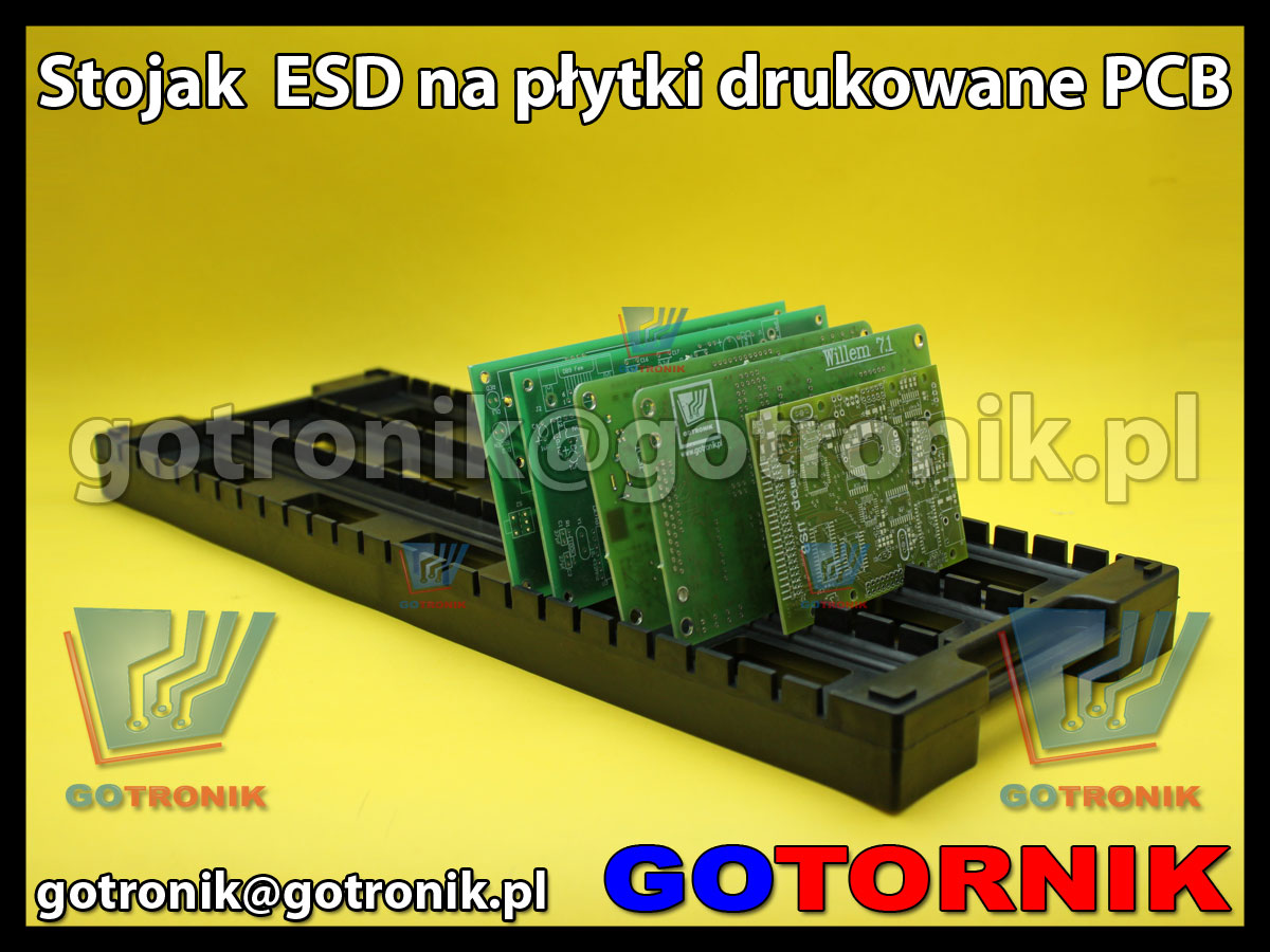 Stojak ESD na płytki drukowane PCB 16x44cm