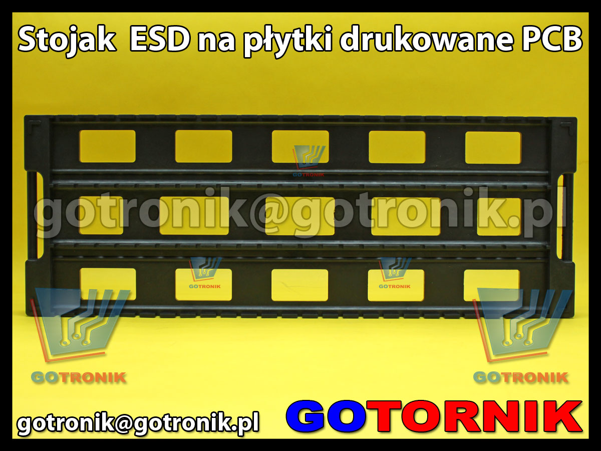 Stojak ESD na płytki drukowane PCB 16x44cm
