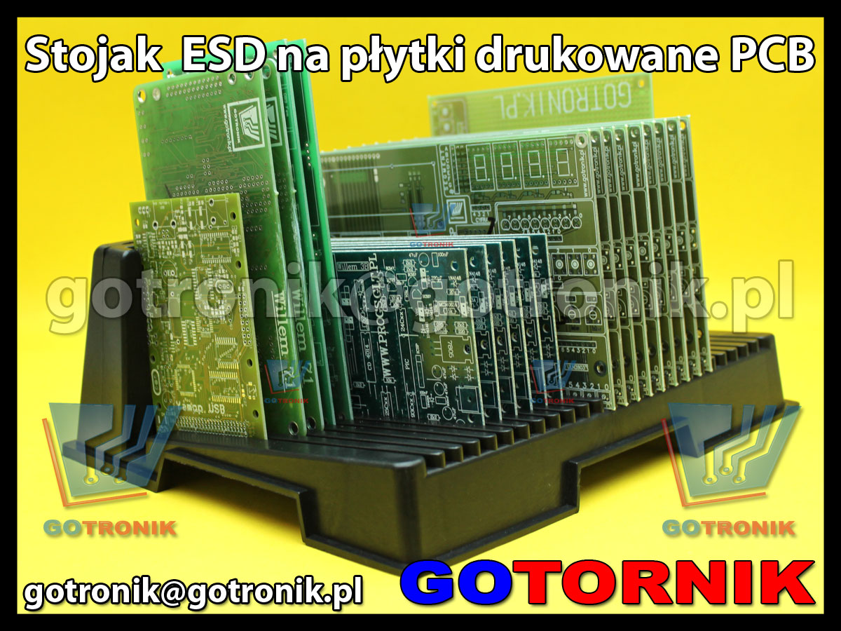 Stojak ESD na płytki drukowane PCB 26x21cm