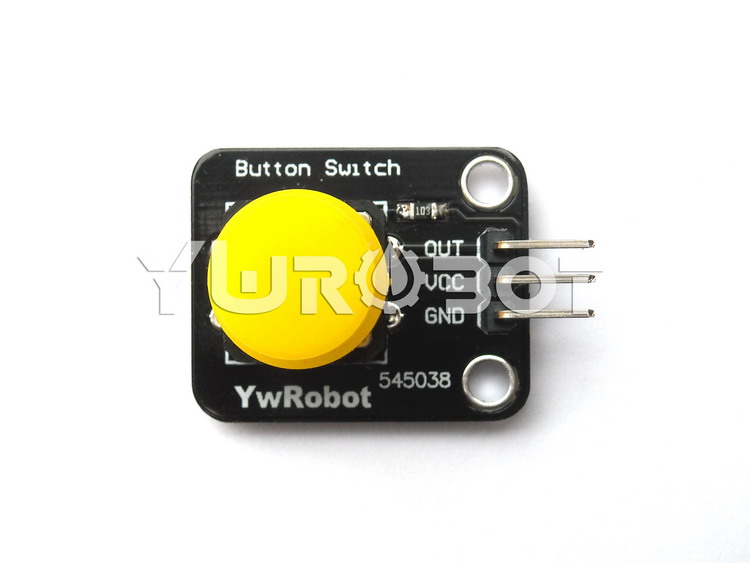Moduł tact-switch z żółtym przyciskiem