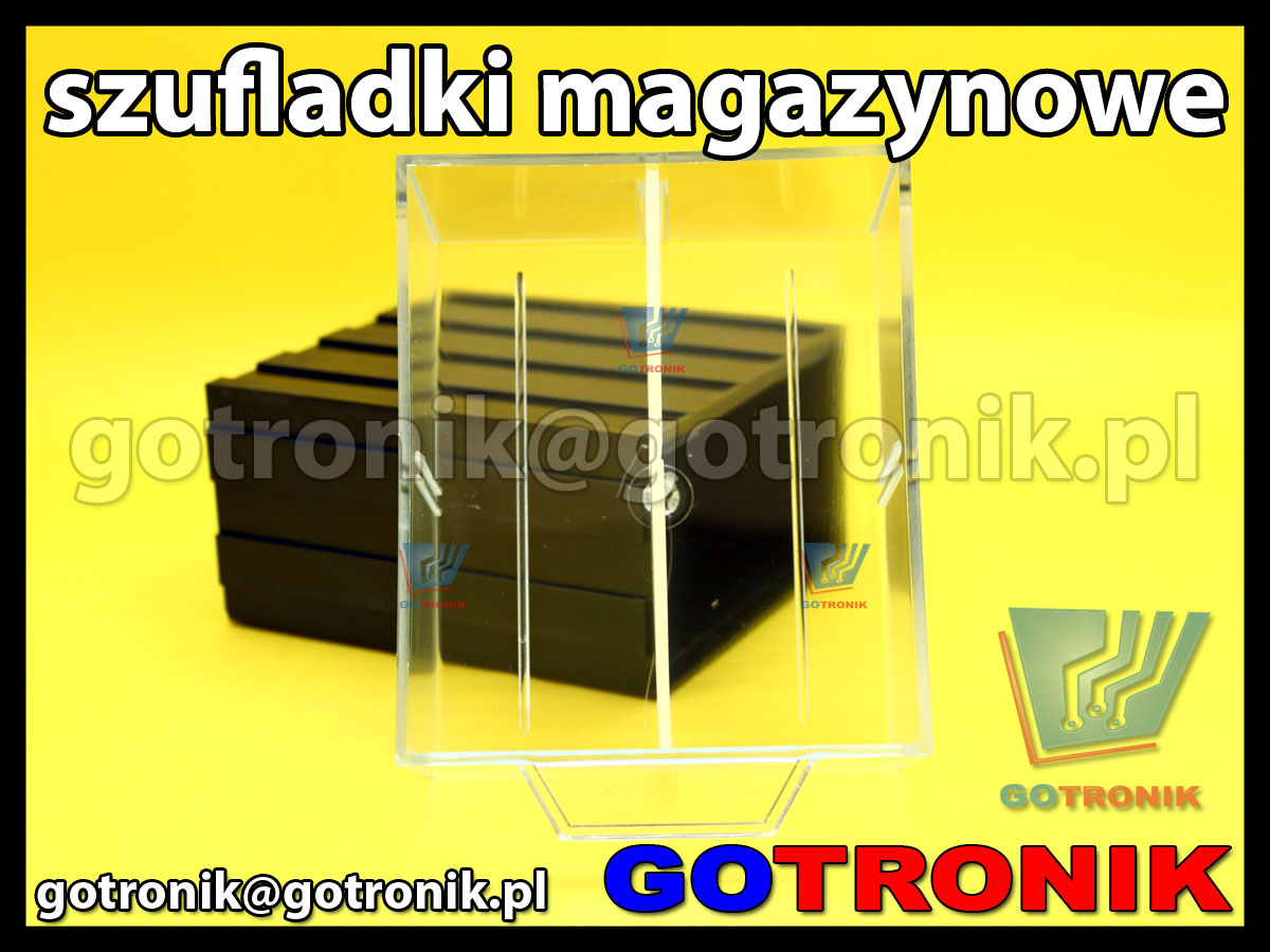 regał szufladkowy z 10 szufladkami z przegrodami szufladki magazynowe