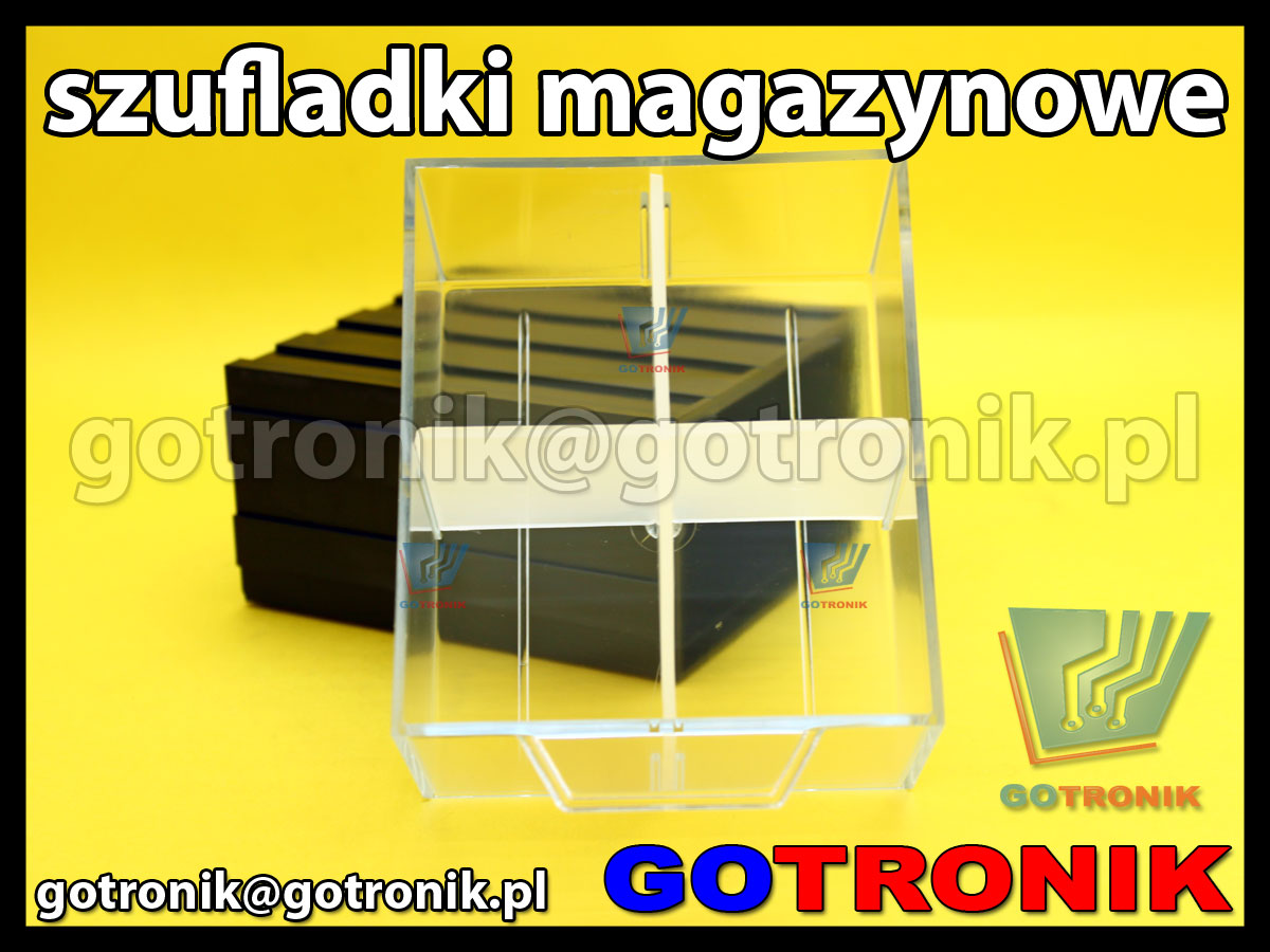 regał szufladkowy z 10 szufladkami z przegrodami szufladki magazynowe