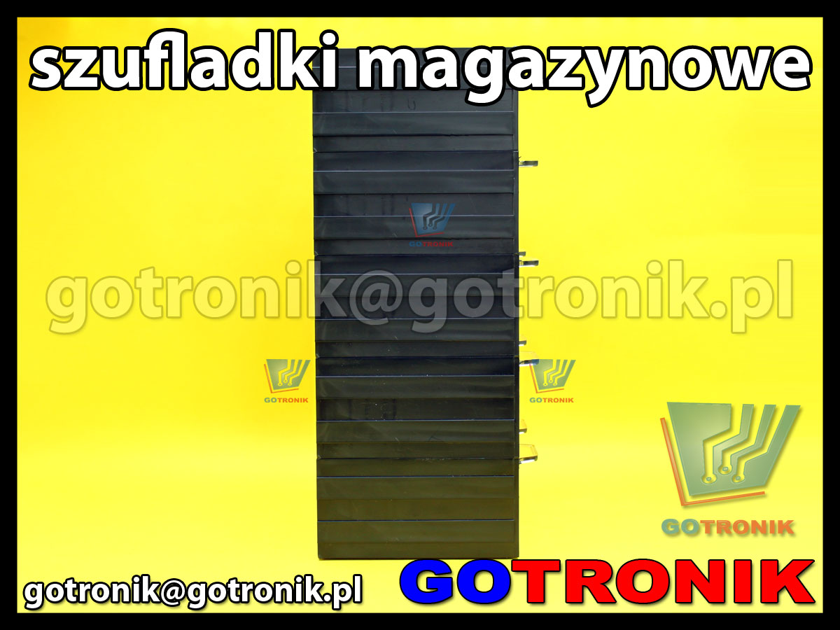 regał szufladkowy z 10 szufladkami z przegrodami szufladki magazynowe