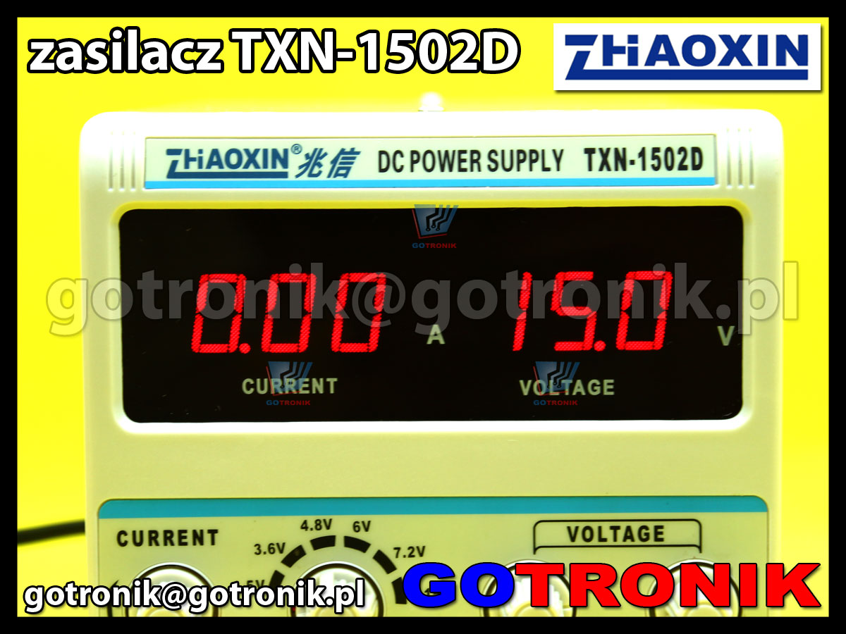 TXN-1502D Zhaoxin zasilacz laboratoryjny 15V 2A regulowany serwisowy