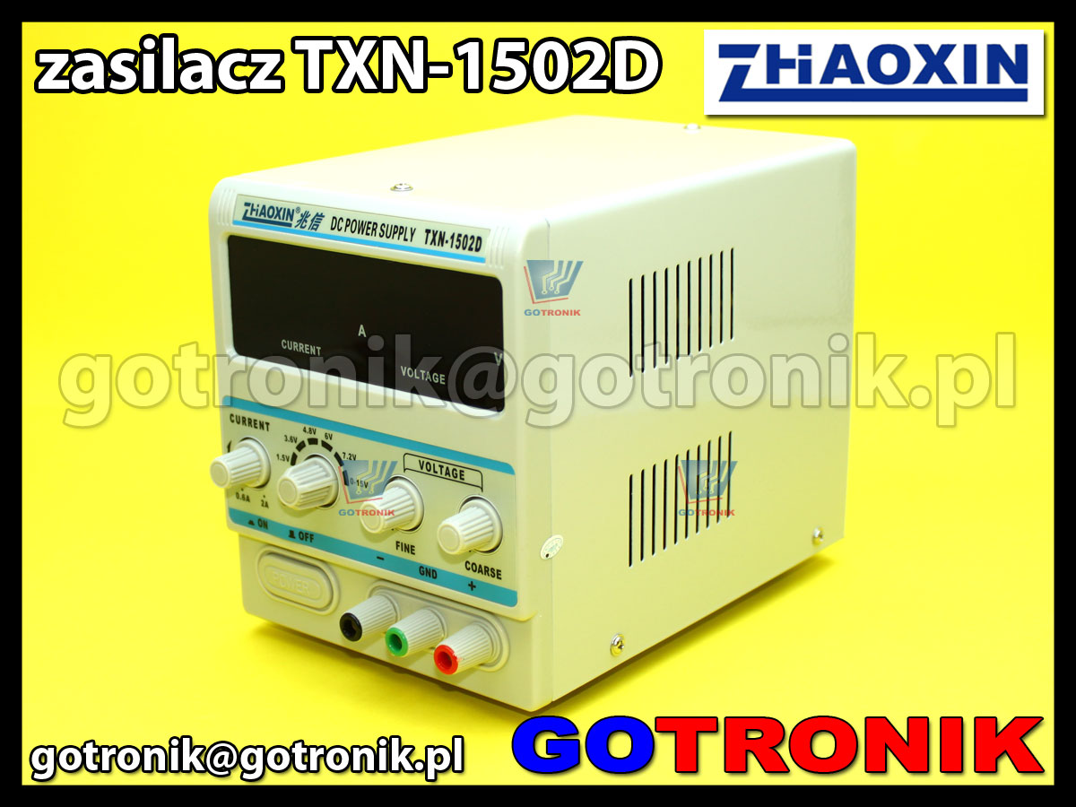 TXN-1502D Zhaoxin zasilacz laboratoryjny 15V 2A regulowany serwisowy