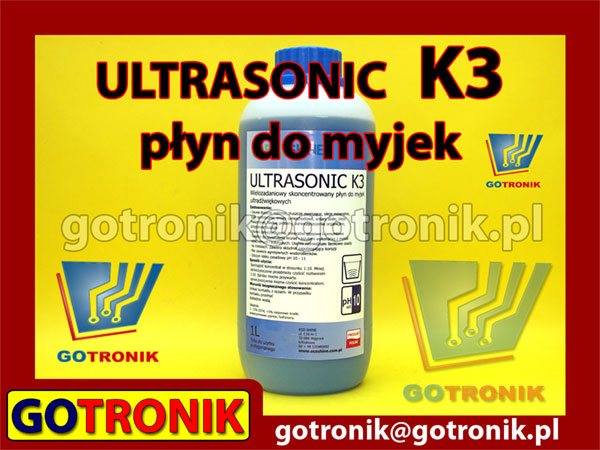 płyn do myjek ultradźwiękowych ULTRASONIC K3 koncentrat 1 litr