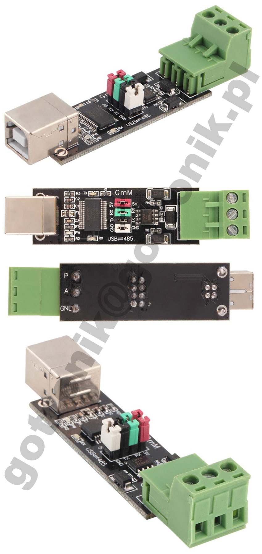 USB 2.0 to TTL RS485 Serial Converter Adapter FTDI FT232RL SN75176 MAX485