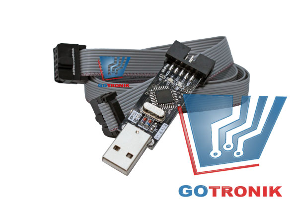 Programator USBasp AVR ATMEL ISP + taśma GOTRONIK