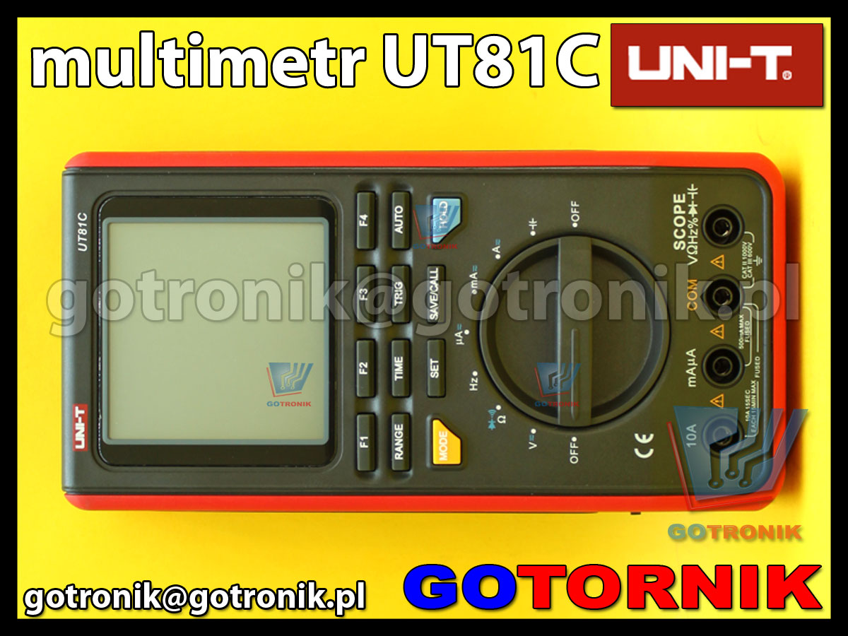 UT81C multimetr cyfrowy USB z wbudowanym oscyloskopem 16MHz produkcji Uni-T