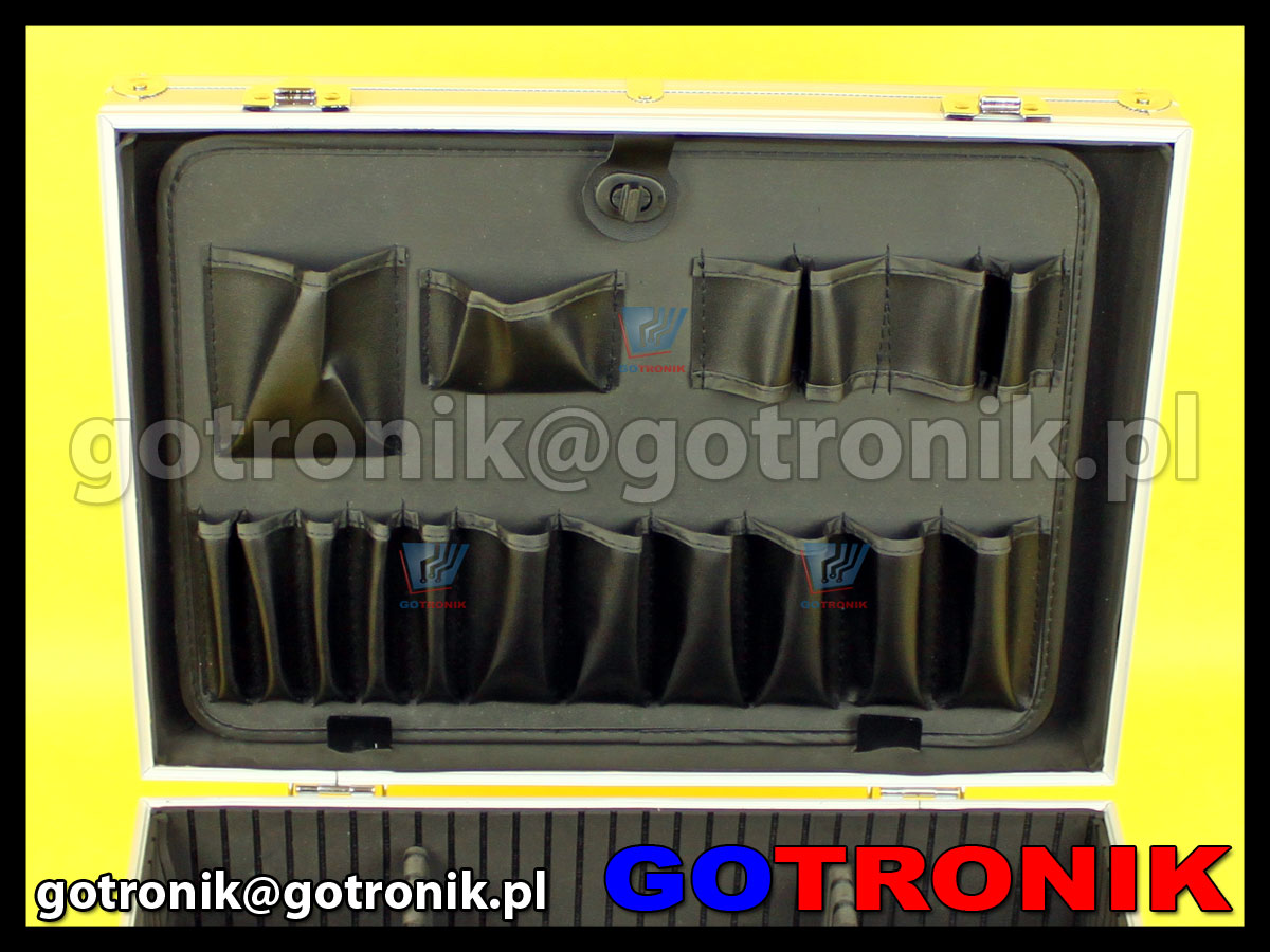 Aluminiowa walizka narzędziowa - serwisowa 460 x 335 x 155 mm