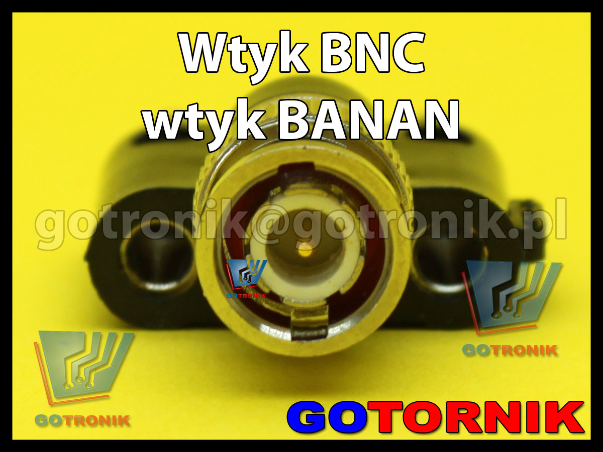 Wtyk BNC na 2x wtyk banan