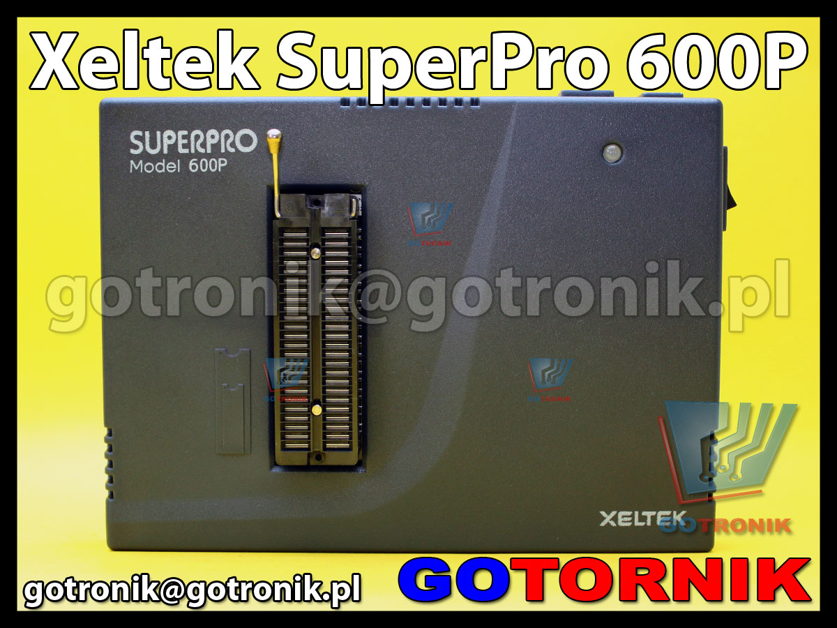 Xeltek SuperPro 600P uniwersalny programator do pamięci Eprom, Flash, mikrokontrolerów, procesorów, 24xx, SPI, bios, smd, sterowników