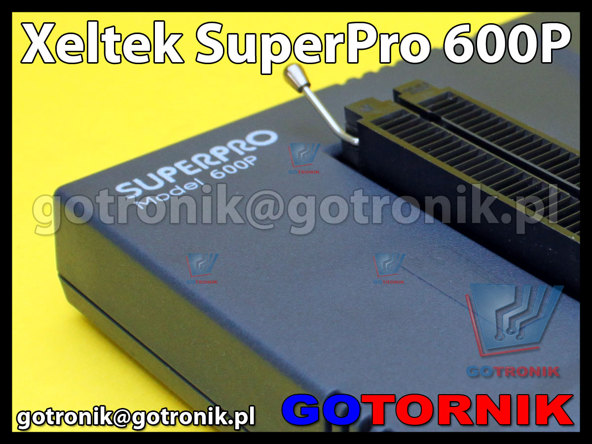 Xeltek SuperPro 600P uniwersalny programator do pamięci Eprom, Flash, mikrokontrolerów, procesorów, 24xx, SPI, bios, smd, sterowników
