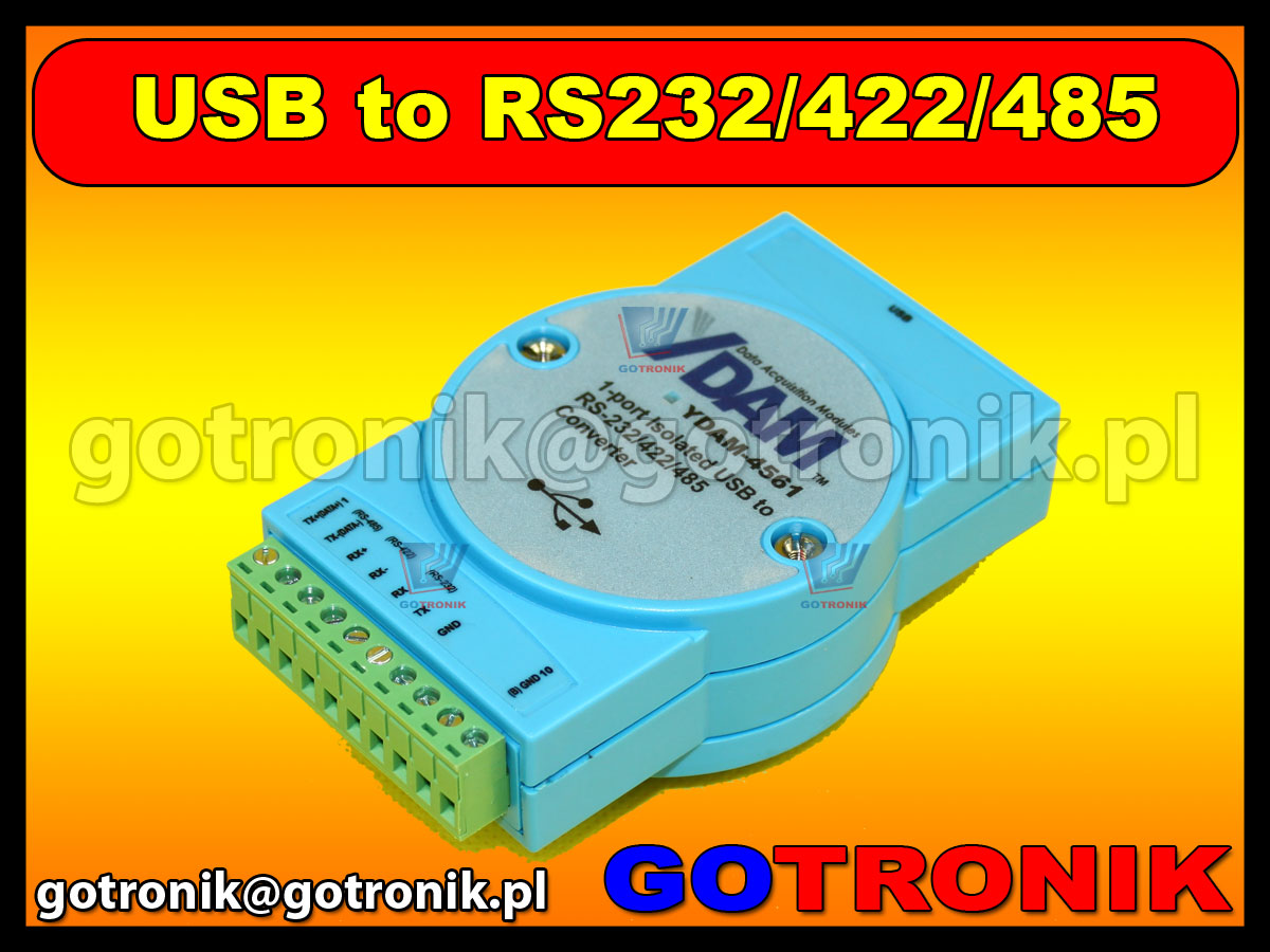 Konwerter YDAM-4561 USB to RS232/RS422/RS485 zamiennik dla ADAM-4561