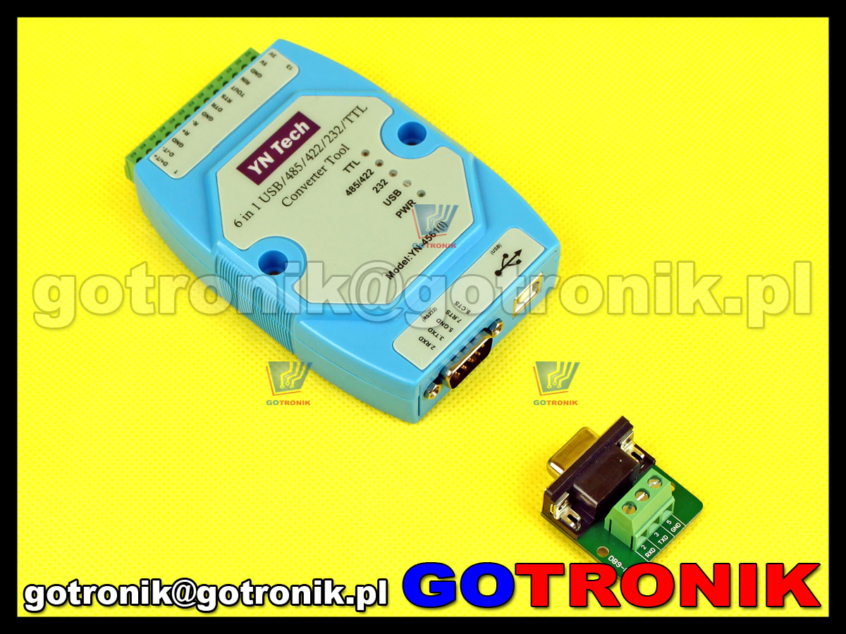 YN-4561 konwerter interfejsów 6w1 USB/485/422/232/TTL yn4561