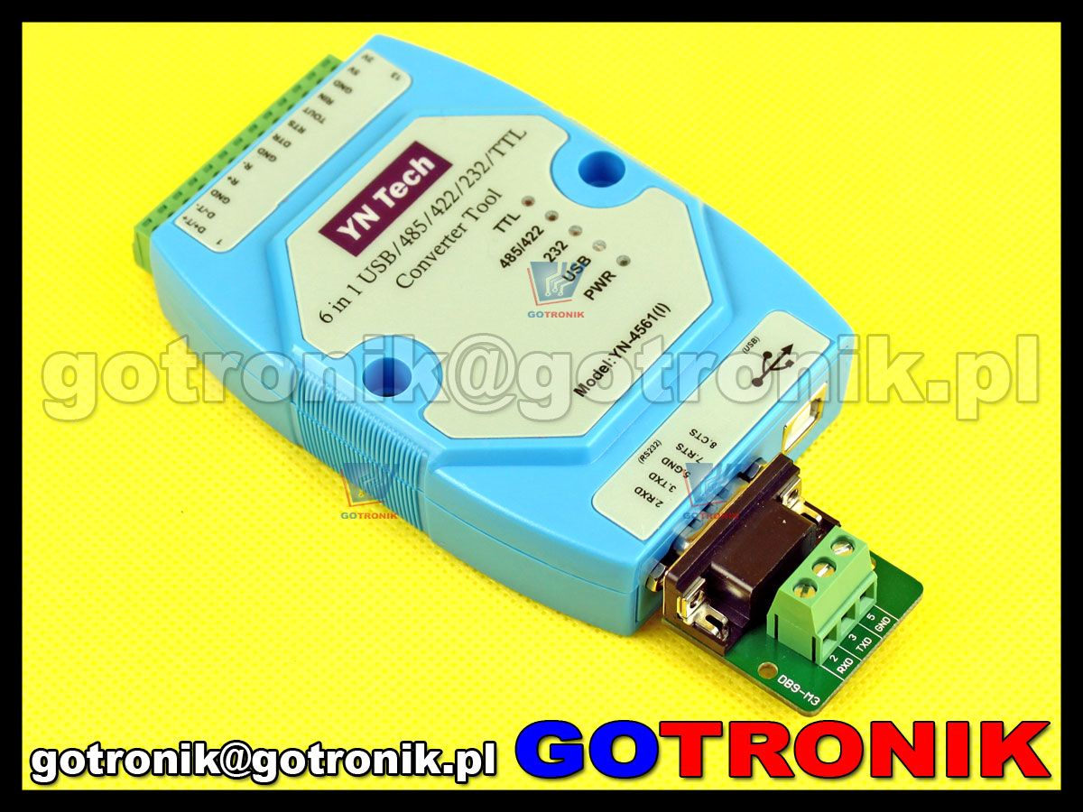 YN-4561 konwerter interfejsów 6w1 USB/485/422/232/TTL yn4561