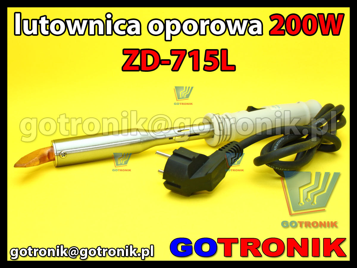 Lutownica oporowa moc 200W ZD-715L