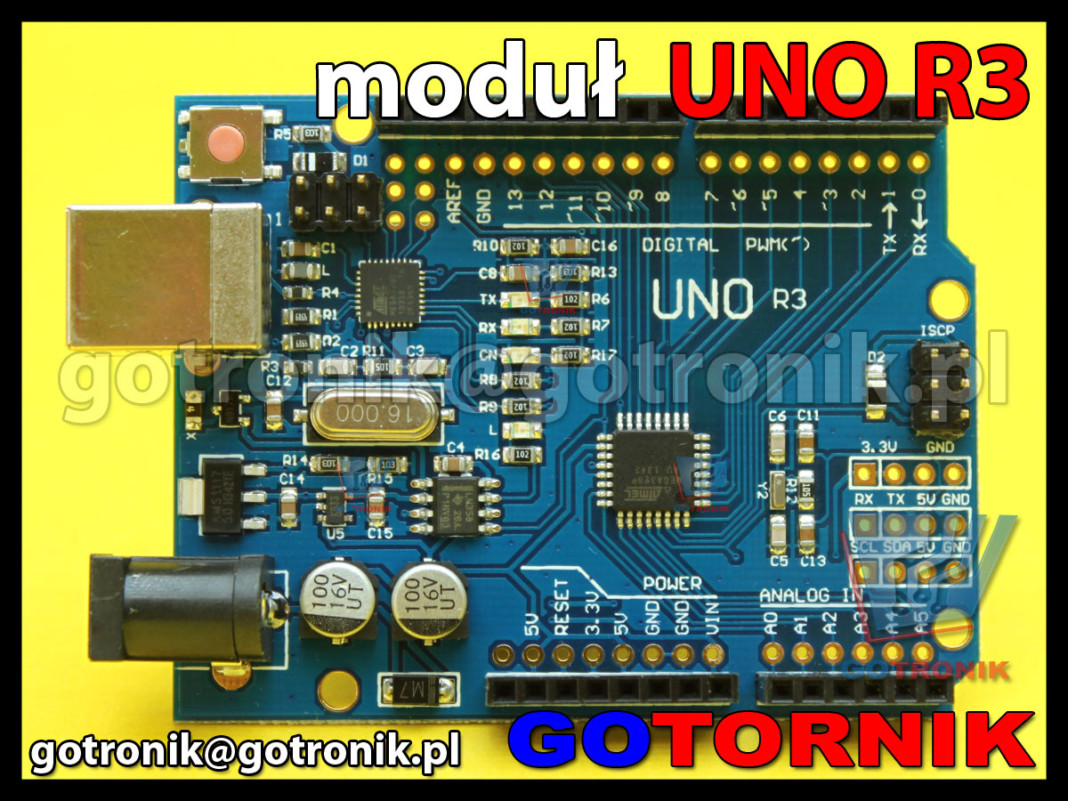 Zestaw startowy UNO R3 zgodny z Arduino ATmega328 AVR