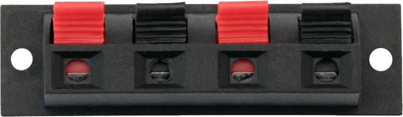 Gniazdo głośnikowe 2 pin prostokątne 63mm x 18mm 2204