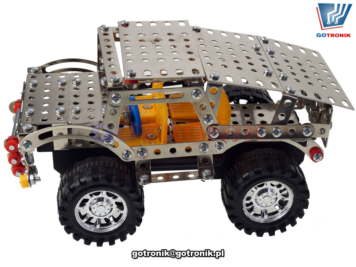 Metalowe klocki konstrukcyjne - jeep