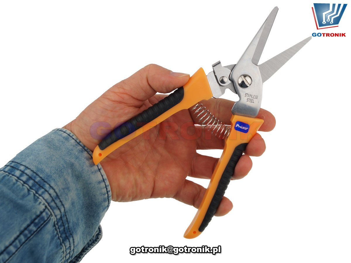8PK-SR007 Proskit nożyce techniczne, nożyce elektryka, sekator do cięcia materiałów, nożyce do blachy