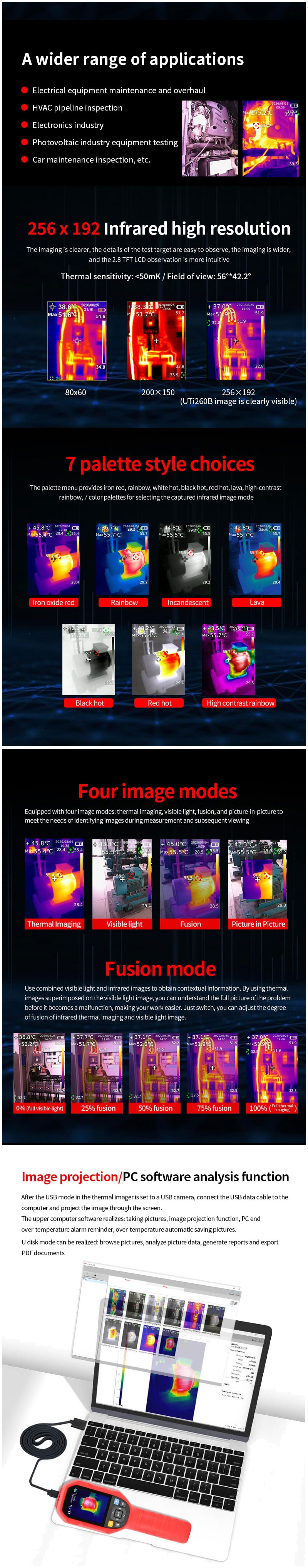 UTi720E, kamera termowizyjna, termowizja, kamera na podczerwień, Kamera termowizyjna o dużej wytrzymałości