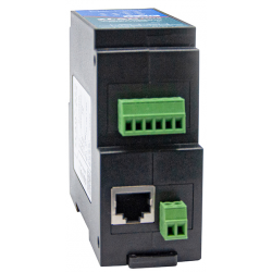 Konwerter szeregowy RS485 do Ethernet na szynę DIN 4 portowy