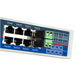 Konwerter szeregowy RS232 RS485 RS422 do TCP/IP 16 portowy do montażu w szafie
