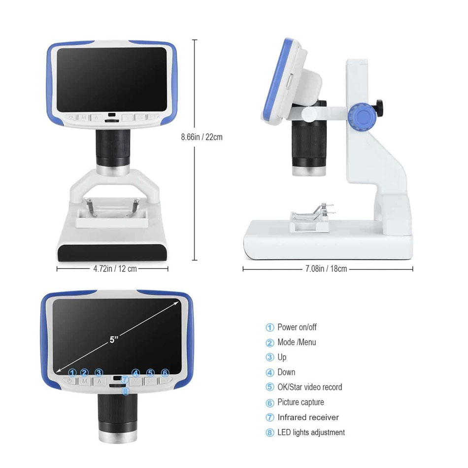 Mikroskop cyfrowy AD205 Andonstar LCD szkolny edukacyjny