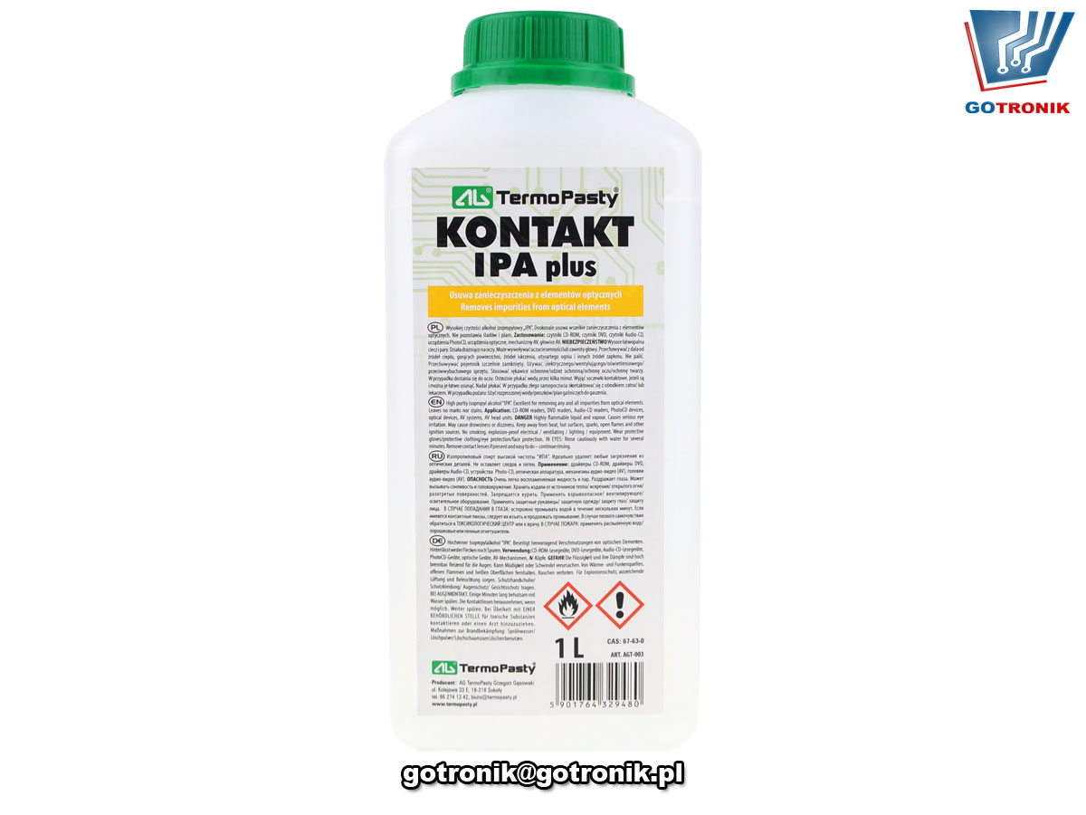 Kontakt IPA plus 1L - izopropanol alkohol izopropylowy