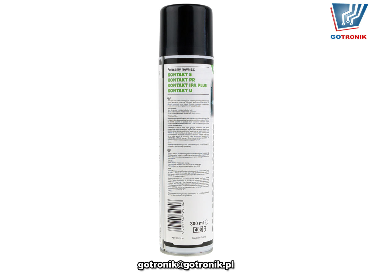 AGT-016 olej silikonowy aerozol spray lepki olej