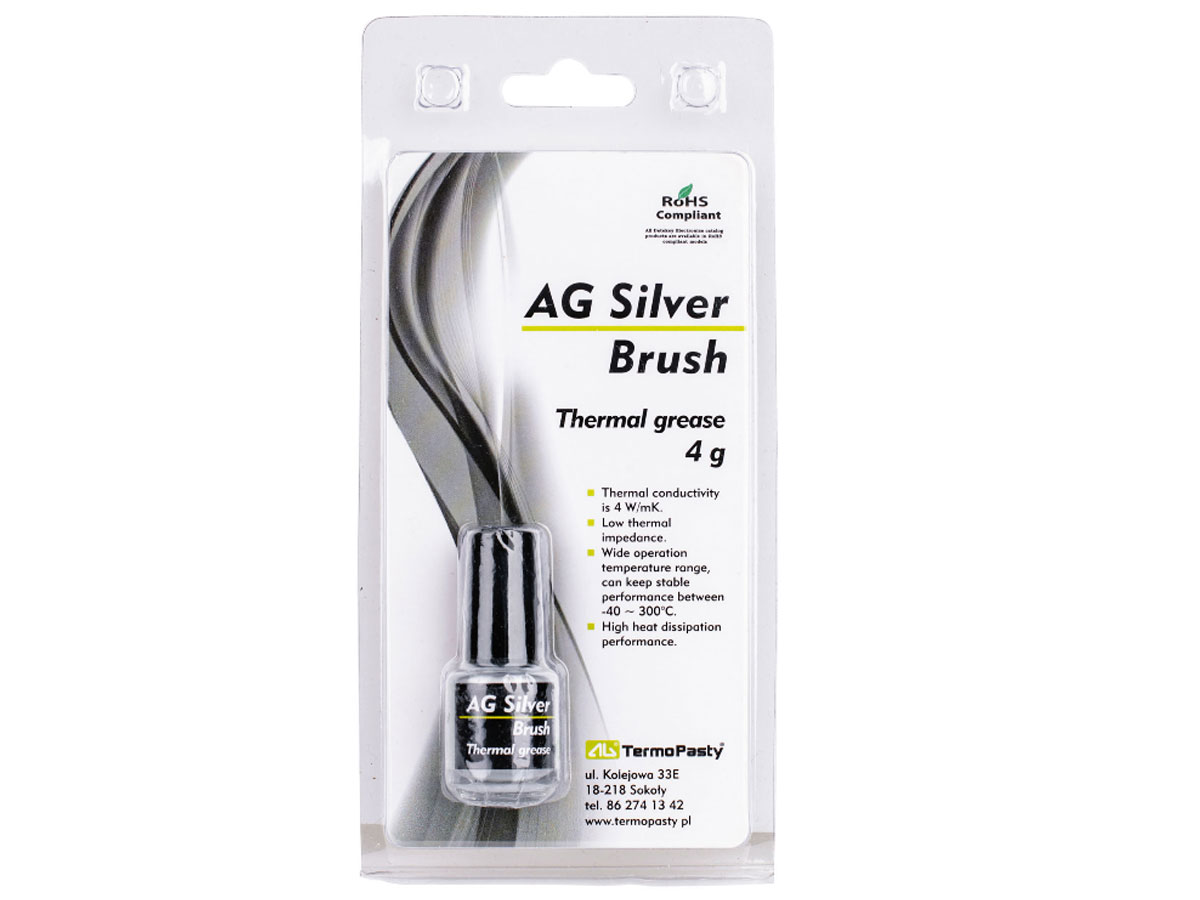 AG Silver 4g Brush 3,8 W/mk pasta termoprzewodząca AGT-124