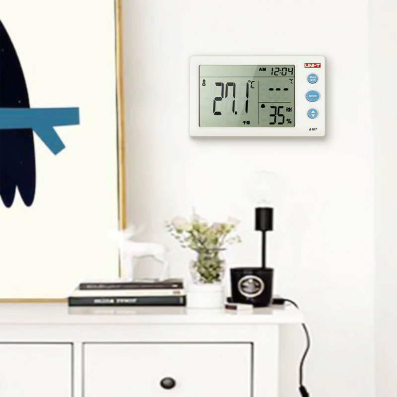 A10T stacja pogodowa termometr miernik temperatury wilgotnościomierz zegarek Uni-t
