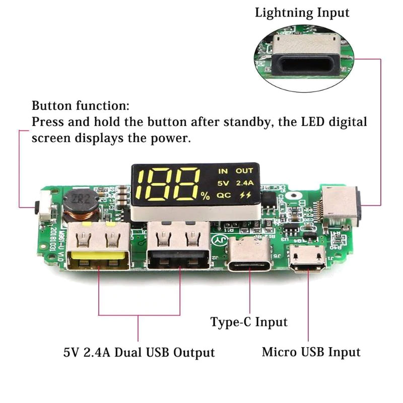 Sterownik dla PowerBank USB BTE-1020