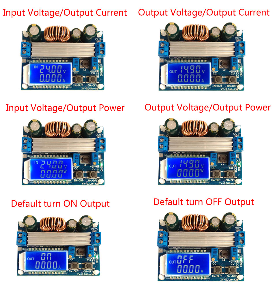 Przetwornica napięcia DC 0,5V- 30V 4A 50W XY-SJVA-4X Boost Buck step down up BTE-658