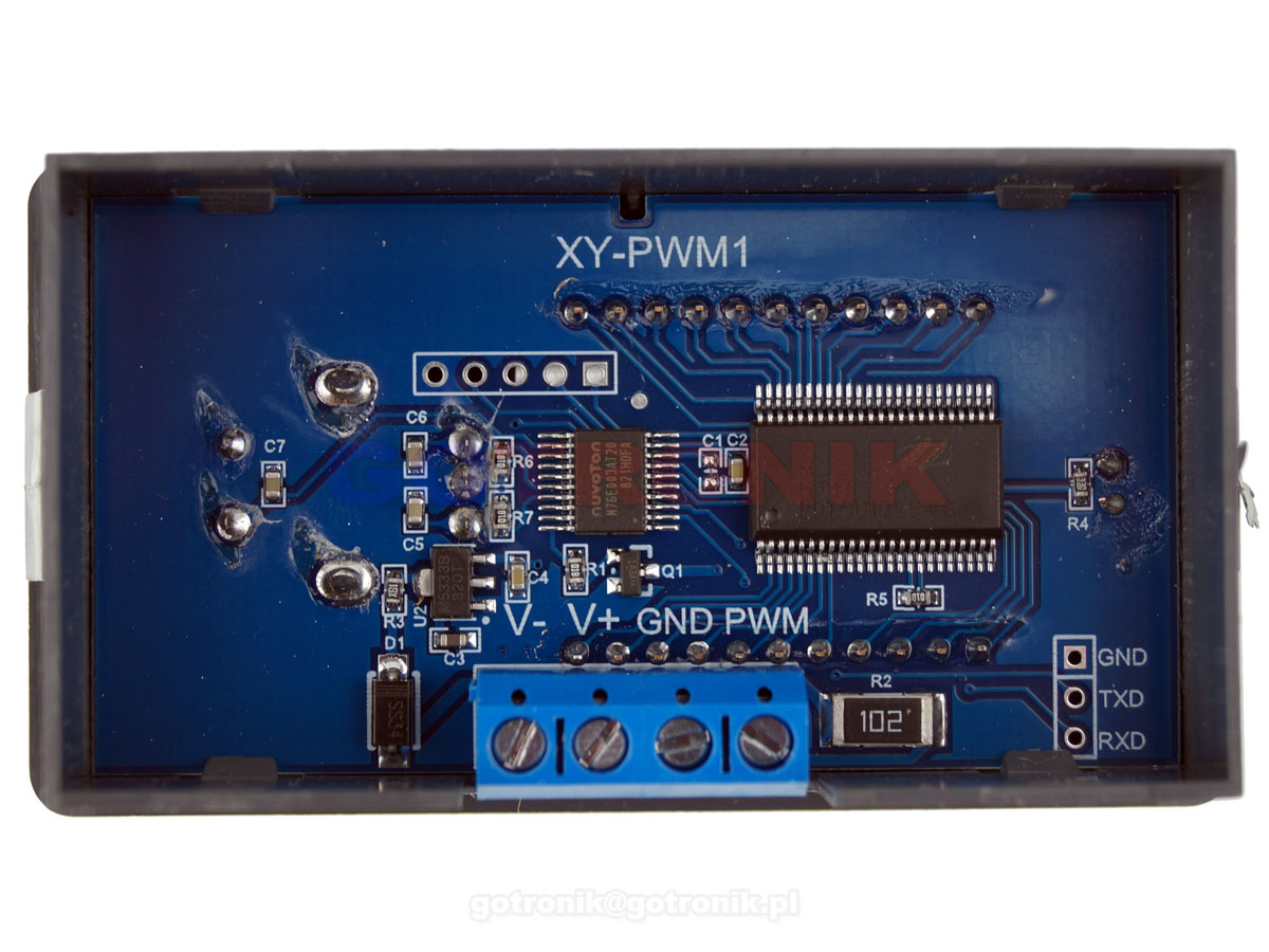 Sterownik PWM 3,3V-30V 1Hz-150kHz + UART XY-PWM1 BTE-676