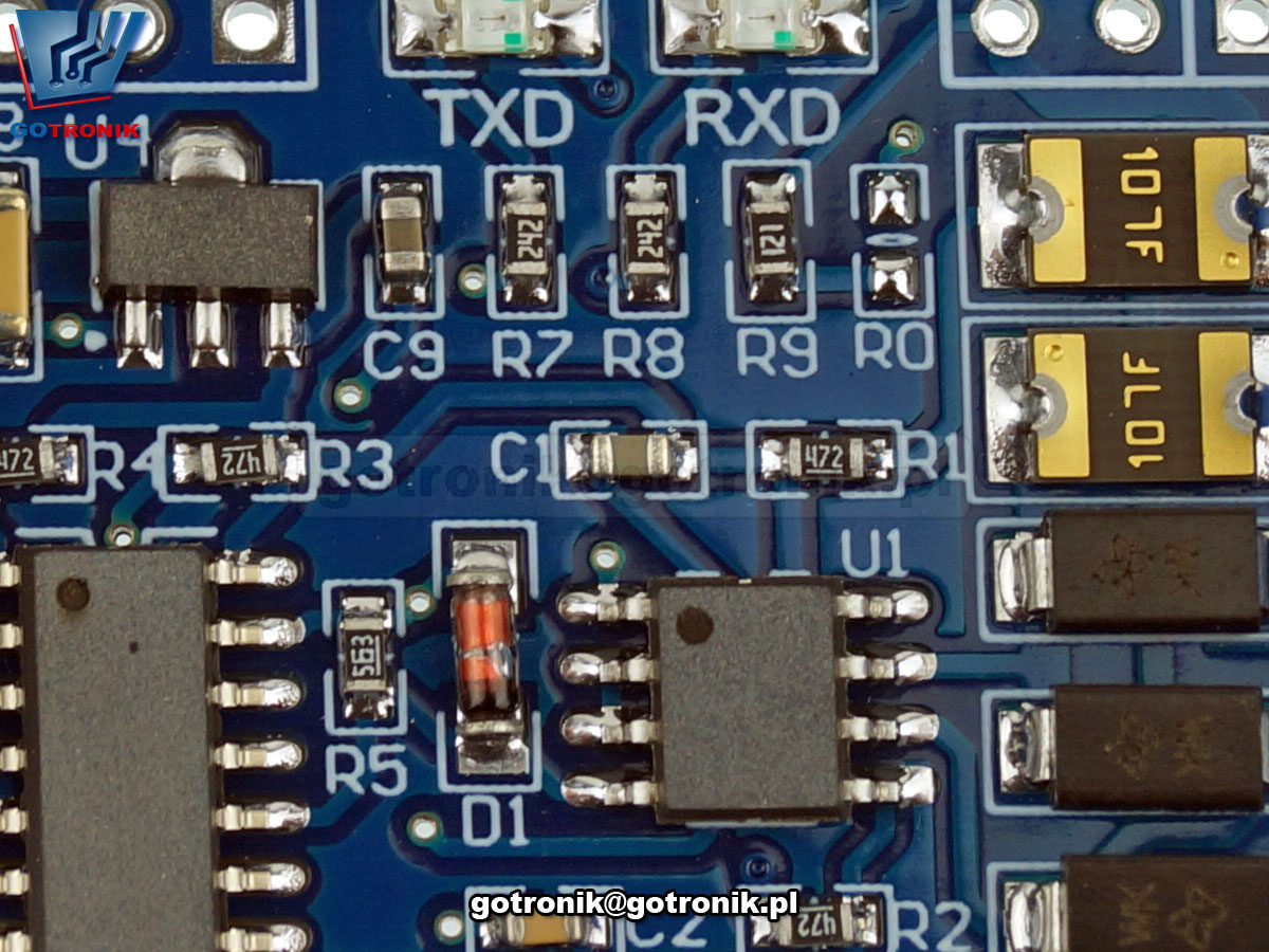 Moduł interfejsu RS485 - TTL adapter konwerter transmiter BTE-706