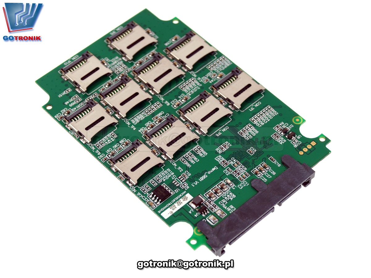 D3 SD To Sata SD Card Adapter 10 x Micro SD TF Memory Card to SATA SSD Adapter + RAID Quad 2.5