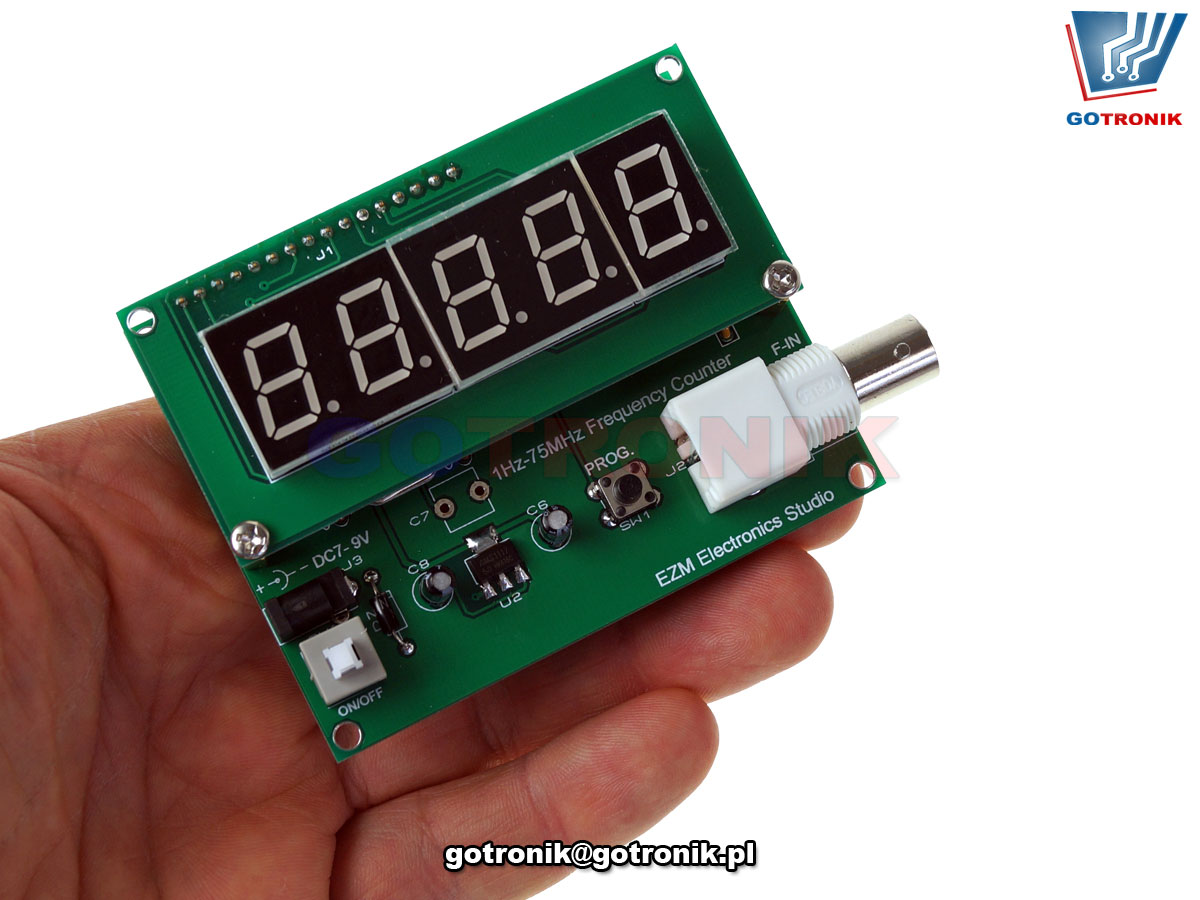 BTE-738 Miernik częstotliwości 1Hz do 75MHz zestaw do samodzielnego montażu kit/diy ezm electronics studio frequency counter