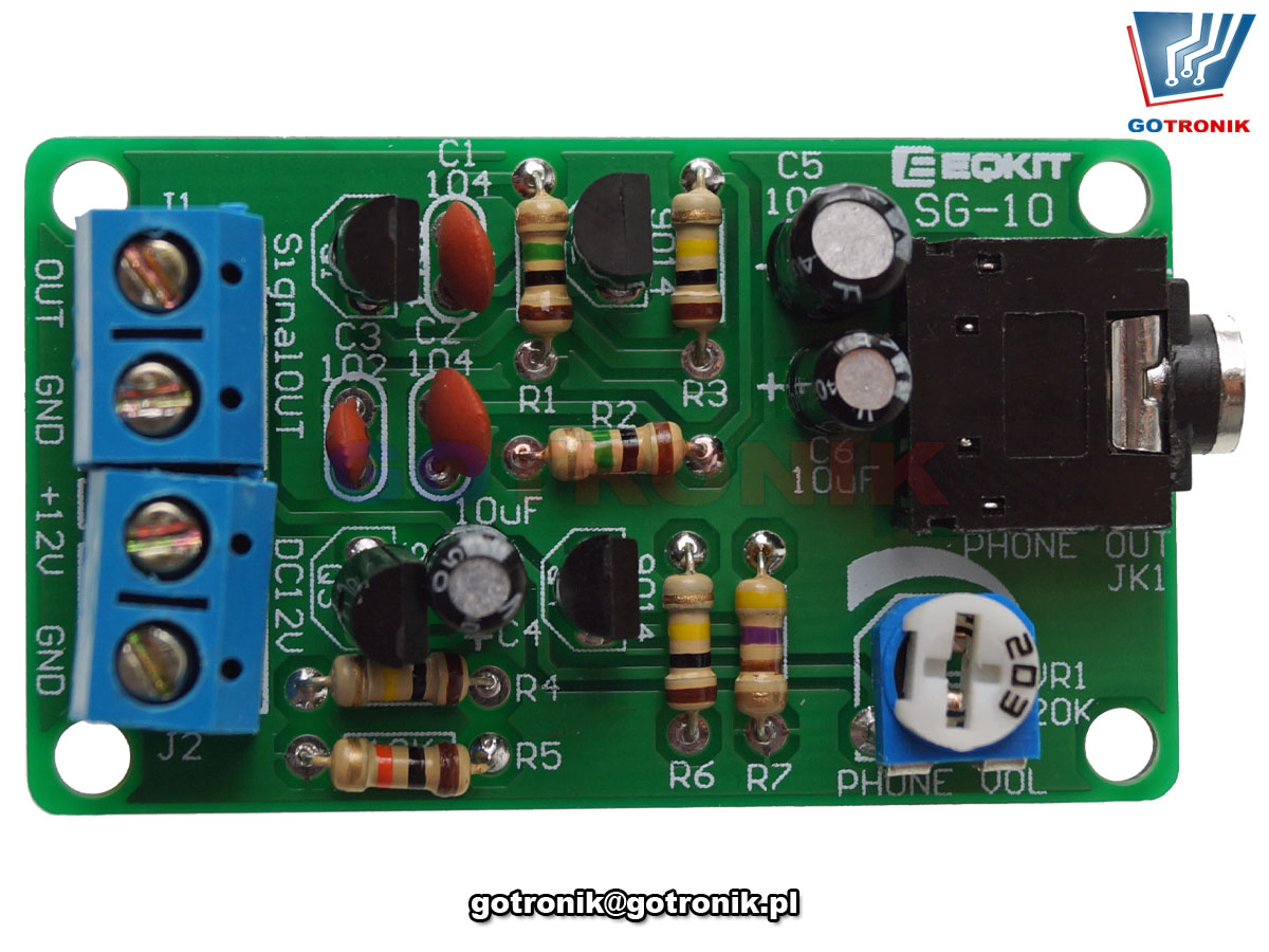 BTE-779 akustyczny generator szumu białego z wyjściem na słuchawki generator szumu akustycznego zestaw do samodzielnego montażu kit/diy