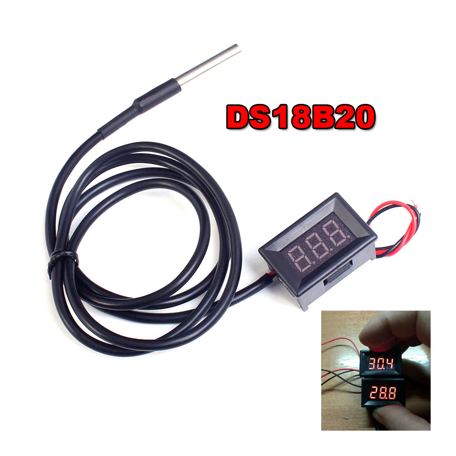 Termometr cyfrowy DS18B20 z wyświetlaczem LED BTE-793