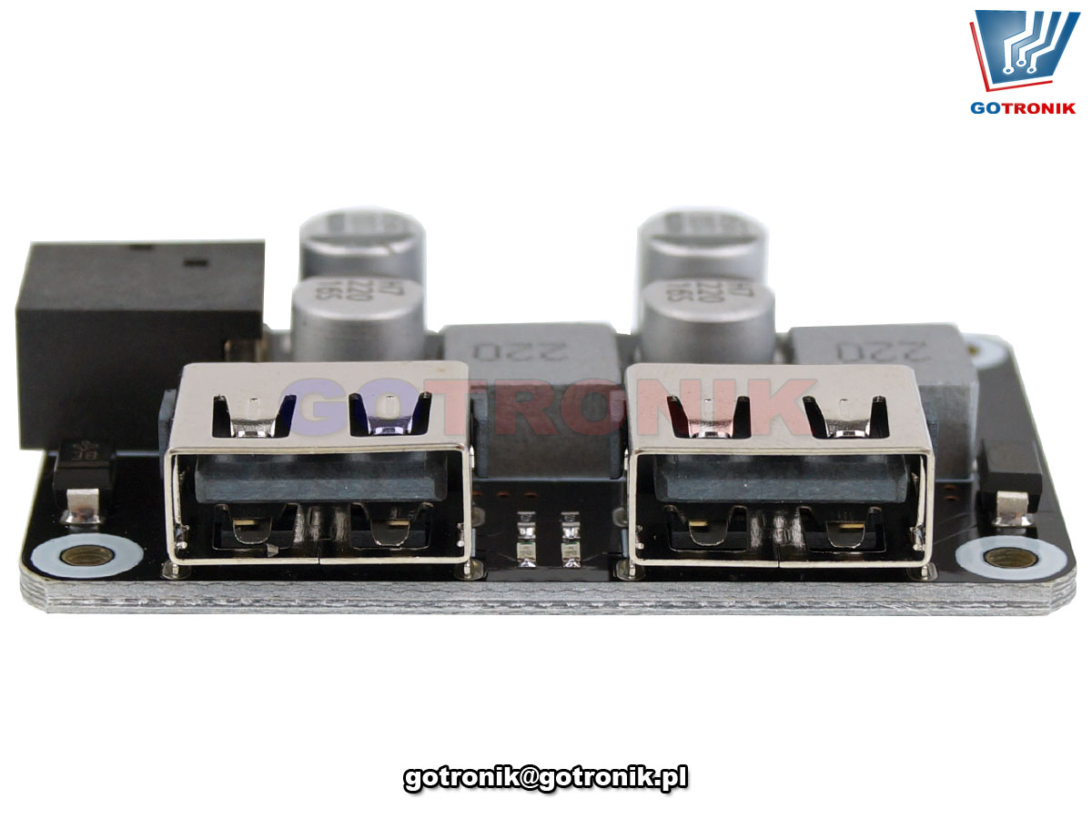 Przetwornica napięcia - szybka ładowarka USB QC2.0/3.0 podwójna BTE-842