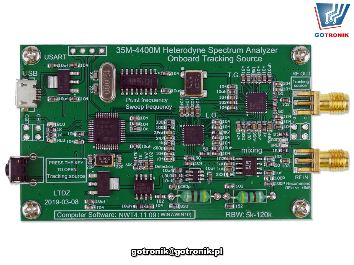LTDZ 35-4400M analizator widma USB WinNTW BTE-847