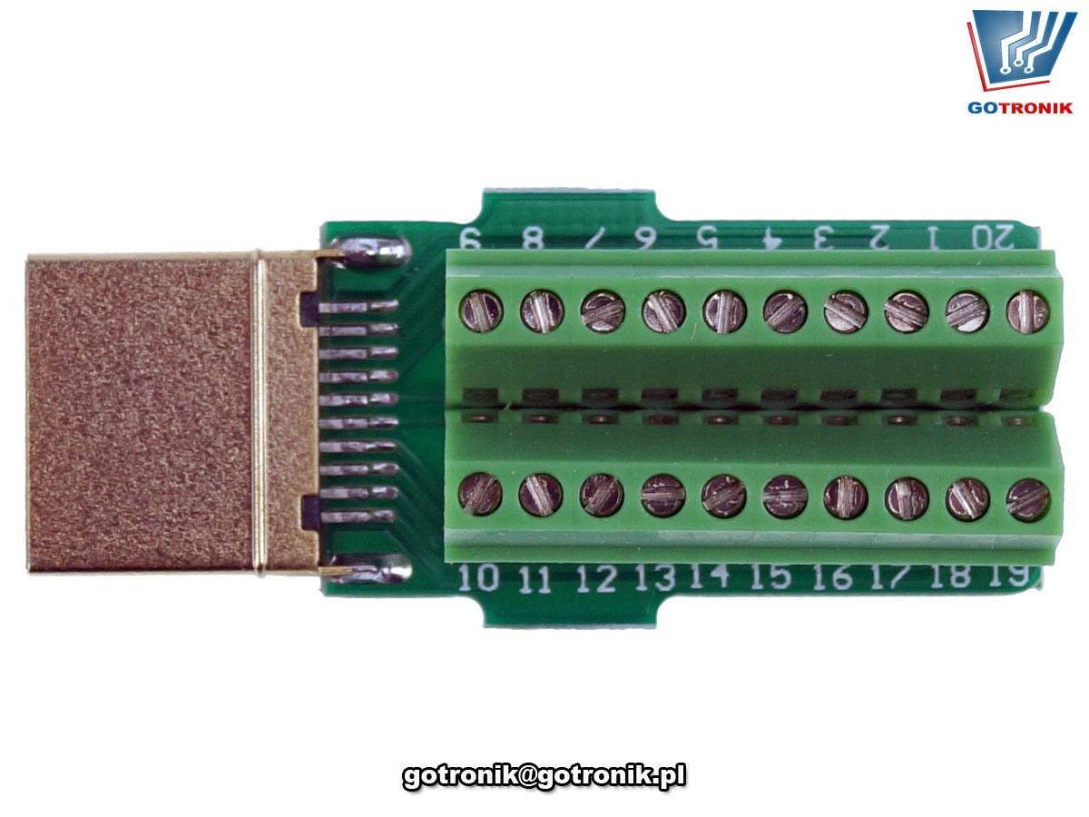 Wtyk HDMI z szybkozłączem w obudowie BTE-897