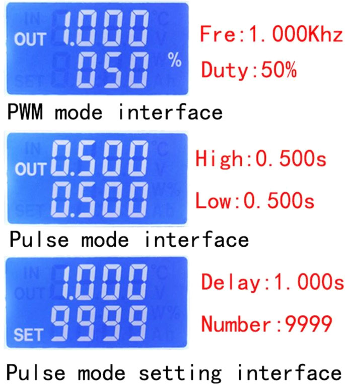 Sterownik PWM 3,3V-30V 1Hz-150kHz + generator impulsów ZK-PP1K